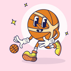 Basket Ball Mascot Character