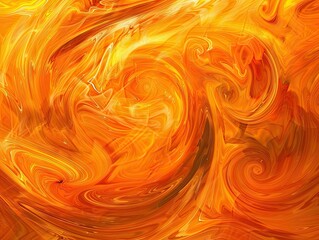 Fiery orange swirls