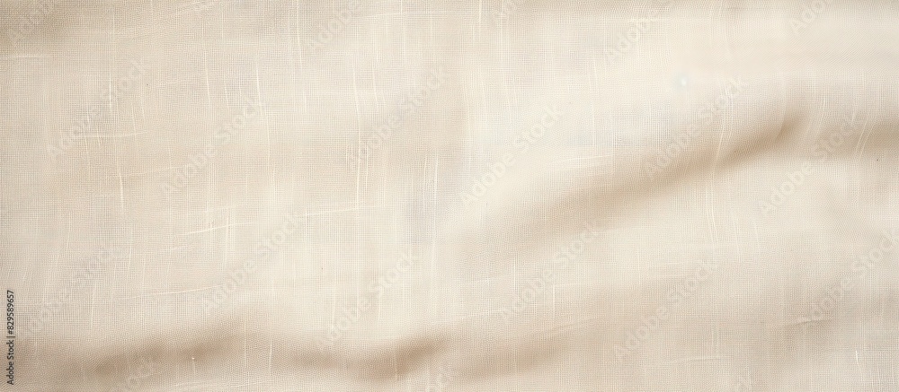 Poster natural linen fabric with a textured appearance perfect for backgrounds with copy space image