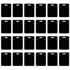 Jewelry holder card Silhouettes