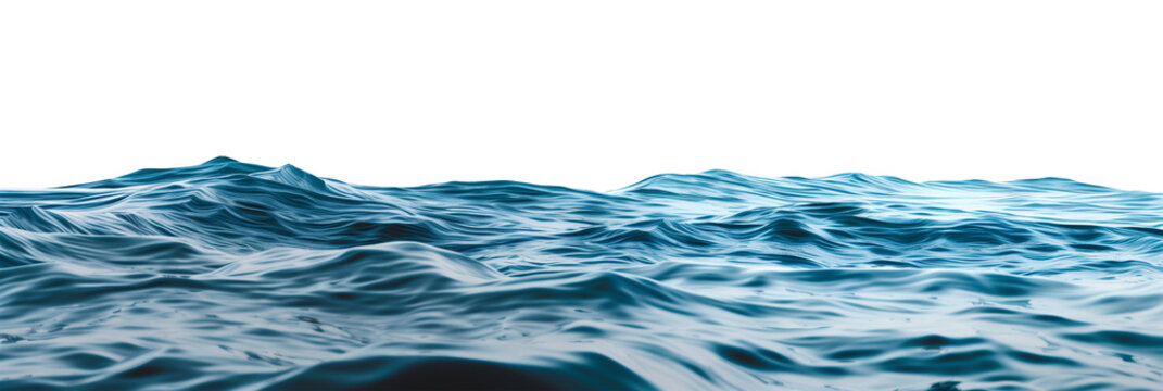 isolated texture of water surface, side view 