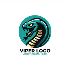 Awesome Viper Mascot Logo Design