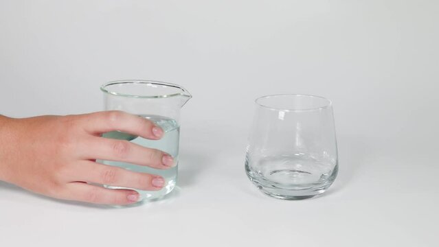 Pouring Water Between Two Glasses