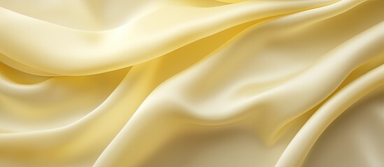 Obraz premium Texture Background Template Cloth silk yellow This yellow creme silk crepe de shows a simple elegance The creamy tone of ivory is textured with wrinkle waves as it can boast a subtle sheen