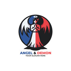 Angel and Demon Logo Design