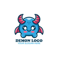 Cute Little Demon Logo Design