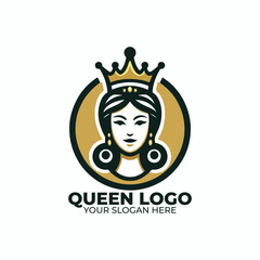 The Queen Logo Vector Design