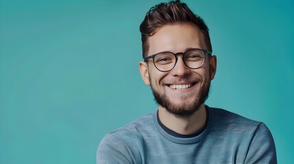 Obraz premium Young Addiction Counselors Portrait Radiating Joy and Expertise in Helping Others Overcome Challenges