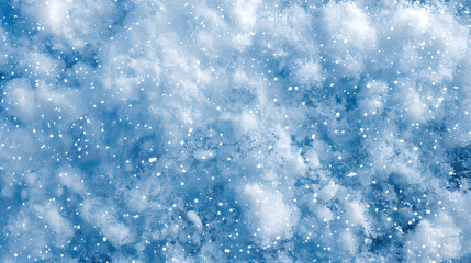 Obraz premium Snowy winter texture background. Generative AI.
