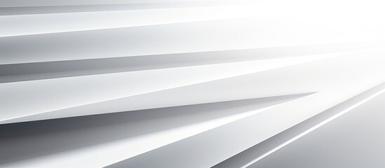 Abstract blur background with a diagonal geometric effect overlay in shades of grey and sunlight casting window shadows on a white wall for a backdrop with copy space image