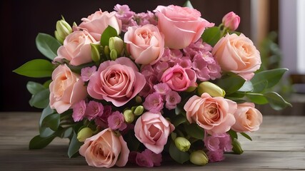 Beautiful bouquet of flowers for Mother's Day or birthday.