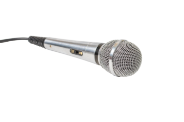 microphone on an isolated background