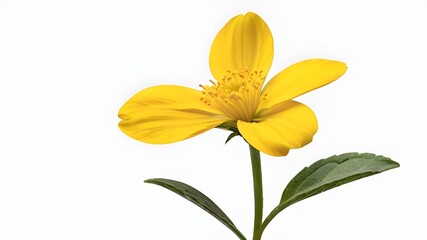 Fototapeta premium yellow flower isolated on transparent background cutout