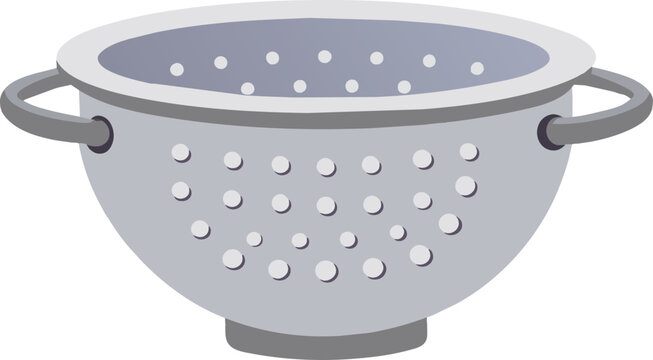 illustration colander flat art design