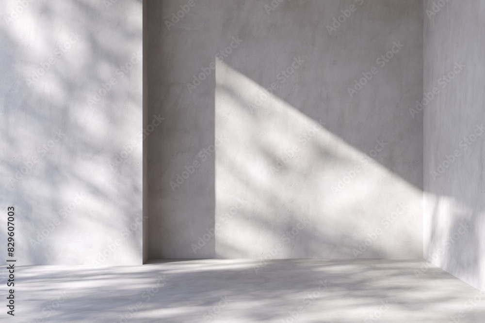 Poster loft empty interior scene minimal style with empty space for products presentation or text for adver