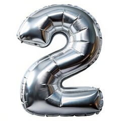 4K Special Occasion Celebration Balloon Numbers 2 (Two) 