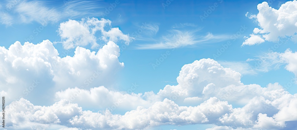Poster sky backdrop with gentle clouds ideal for a copy space image