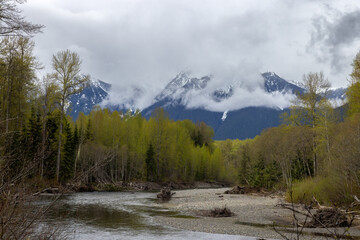 river in the mountains