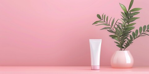 cosmetology, face care product, minimalism, photo of stock, place of the text light color, mockup template