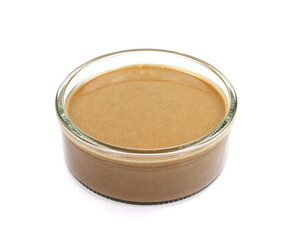 Sesame sauce. Tahini isolated on white background