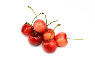 Cherry isolated on white background
