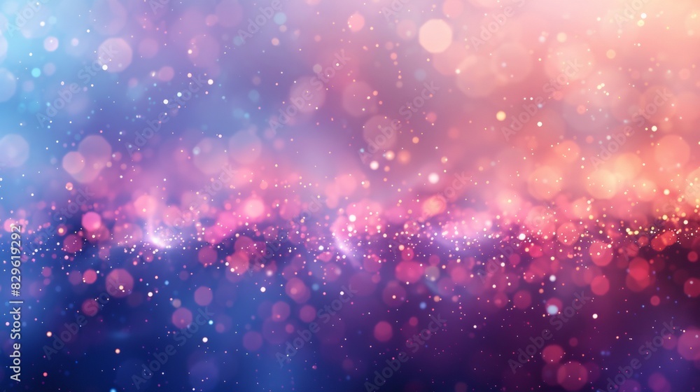 Poster abstrack background soft bokeh lights in various colors.