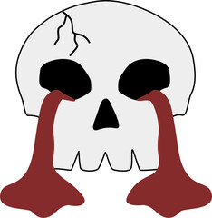 Halloween Cry skull