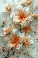 Artistic Flower Arrangement on Table