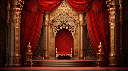 Obraz premium wedding stage interior