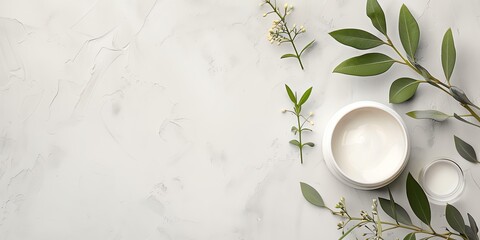 cosmetology, face care product, minimalism, photo of stock, place of the text