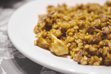 Detailed view of a plate of 