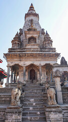 Fototapeta premium View of Nitya Vatsala Temple, built in 1715 During Realm of Bhupatindra Mall, Bhaktapur Durbar Square, Kathmandu, Nepal.