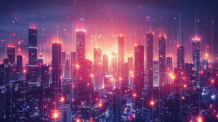 Obraz premium A Futuristic Cityscape