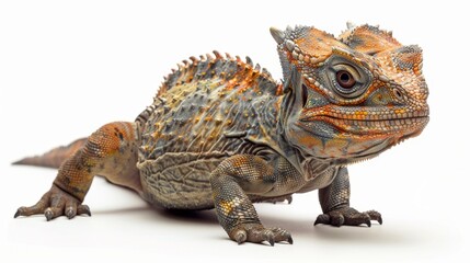 Obraz premium Majestic Pachycephalosaurus Dinosaur with Domed Head on White Background