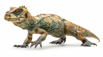 Obraz premium Mighty Pachycephalosaurus Charging in Isolated Studio Setting