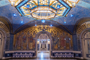 March 23, 2024. Russia. Moscow oblast. The Lower Temple of the Main Temple of the Armed Forces of the Russian Federation.