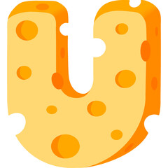 Cheese Alphabet U