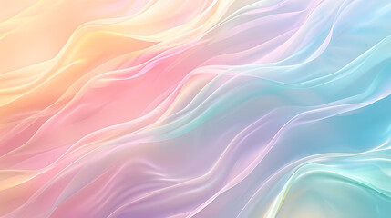 Obraz premium Subtle abstract soft pastel waves Gradient colors texture background. Generative AI.
