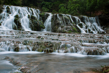 Naklejka premium waterfall in the forest