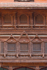 Wooden Architecture of Temples at Kathmandu Durbar Square, Kathmandu, Nepal.