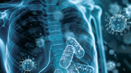 highlighting medical diagnosis through imaging. Concept Medical X-Ray Imaging