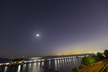 pier at night