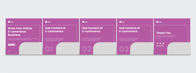 LinkedIn carousel post, social media Instagram carousel post, modern and editable business carousel template design