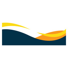 Business Wave Corner Shape