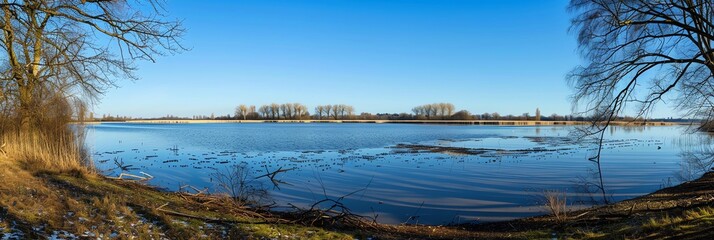 blue sky ,clean sky, coastline, panorama, aspect ratio 3:1, panoramic