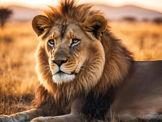 Obraz premium lion in the zoo