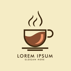  simple coffee logo concept cafe, restaurant, packaging and coffee business. Logo vector illustration.