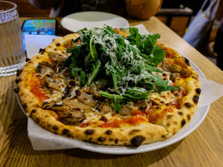 Taipei Night market with lots of Chinese street food 