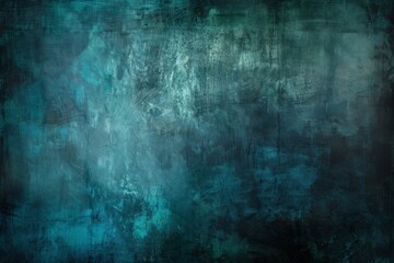 Fototapeta premium Blue-Green gradient background grainy noise texture. Beautiful simple AI generated image in 4K, unique.