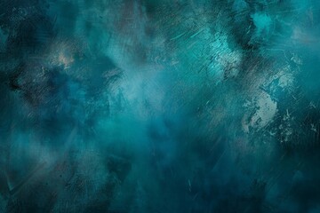 Fototapeta premium Blue-Green gradient background grainy noise texture. Beautiful simple AI generated image in 4K, unique.